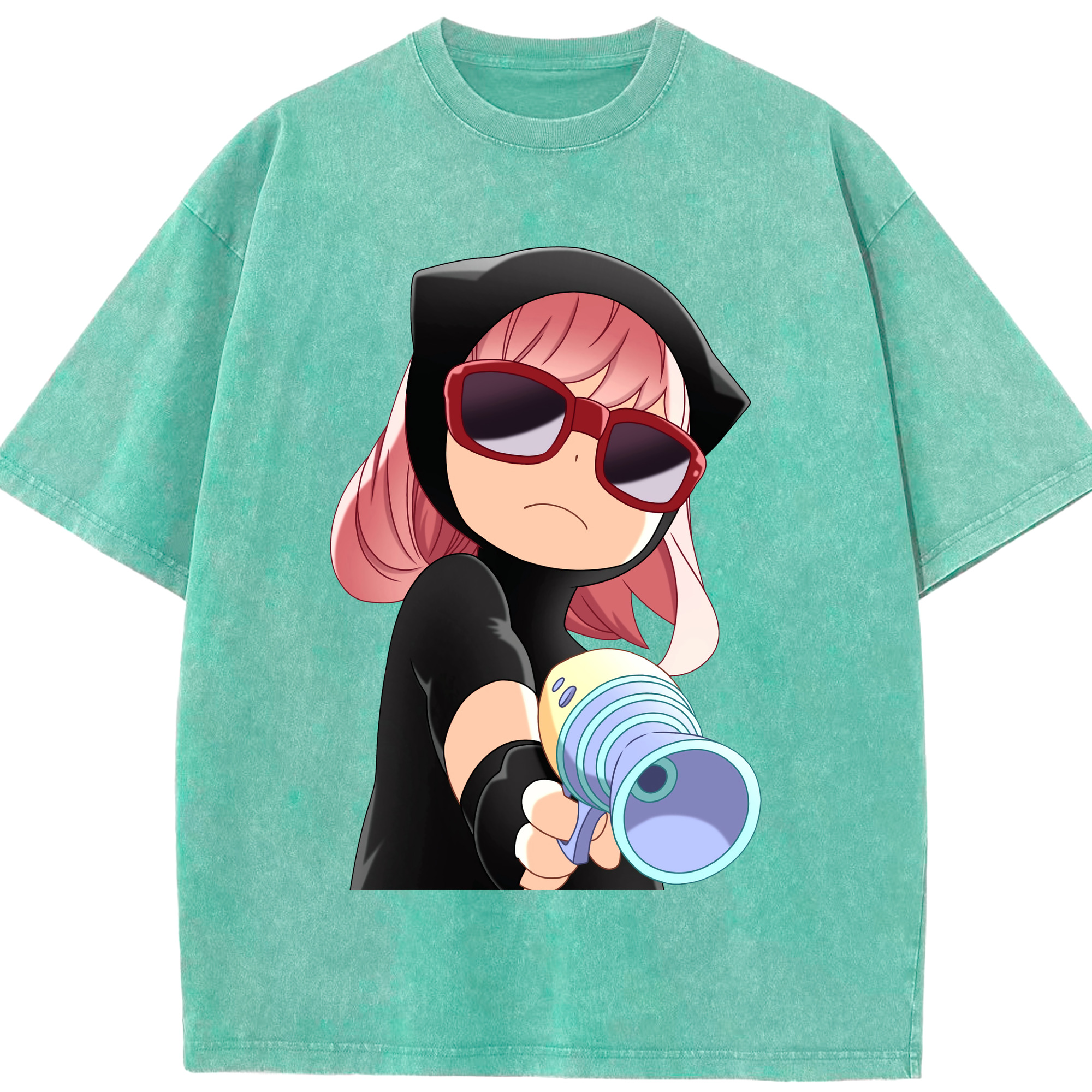 （画像用） SPY×FAMILY间谍家家酒 綿100% ヴィンテージ風 半袖Tシャツ（フロントプリント）